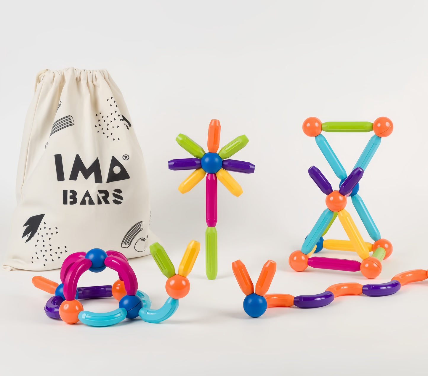 Imabars 64 Piezas en Bolsa Ecologica