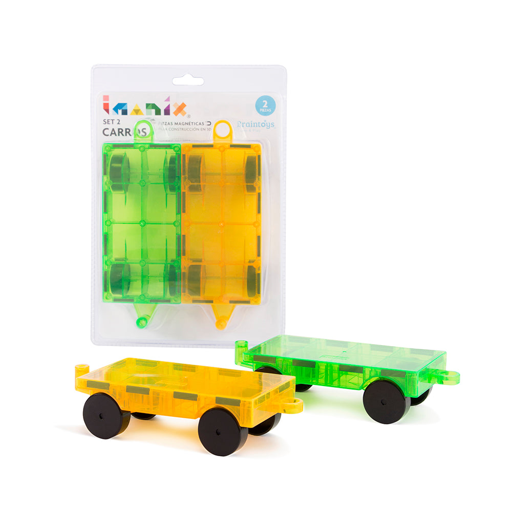 Set 2 Carros Magnéticos Imanix