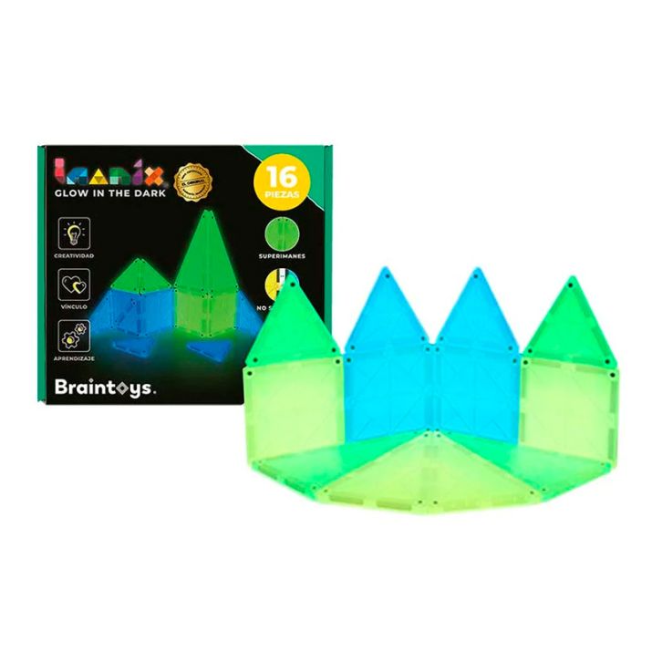 Imanix glow in the dark 16 piezas