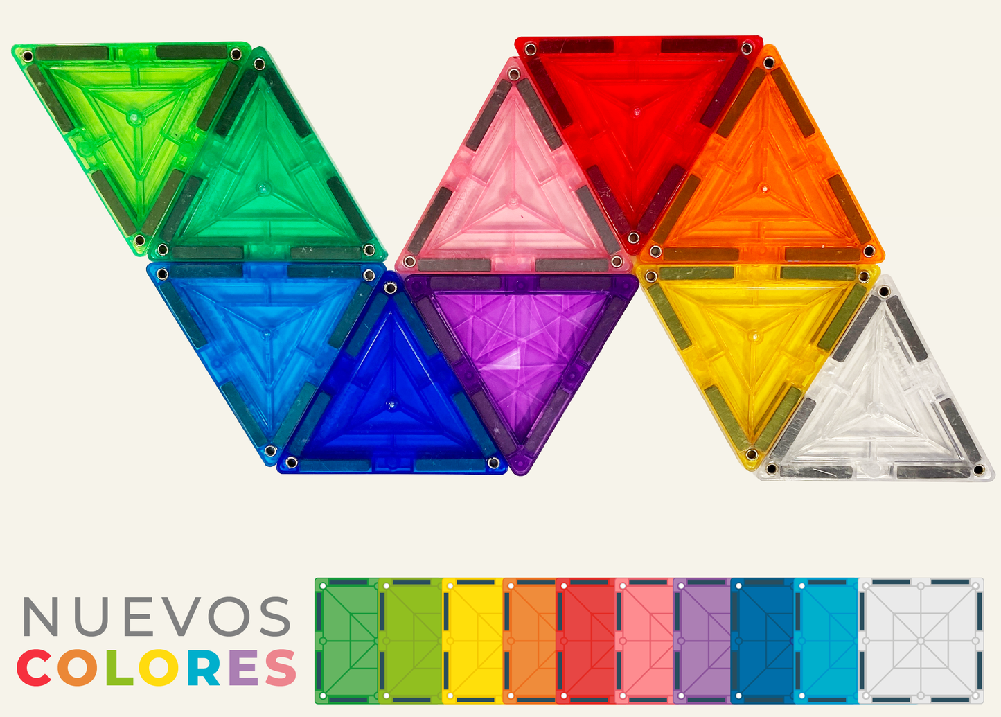 Imanix 32 piezas nuevos colores + 4 Clicks de regalo