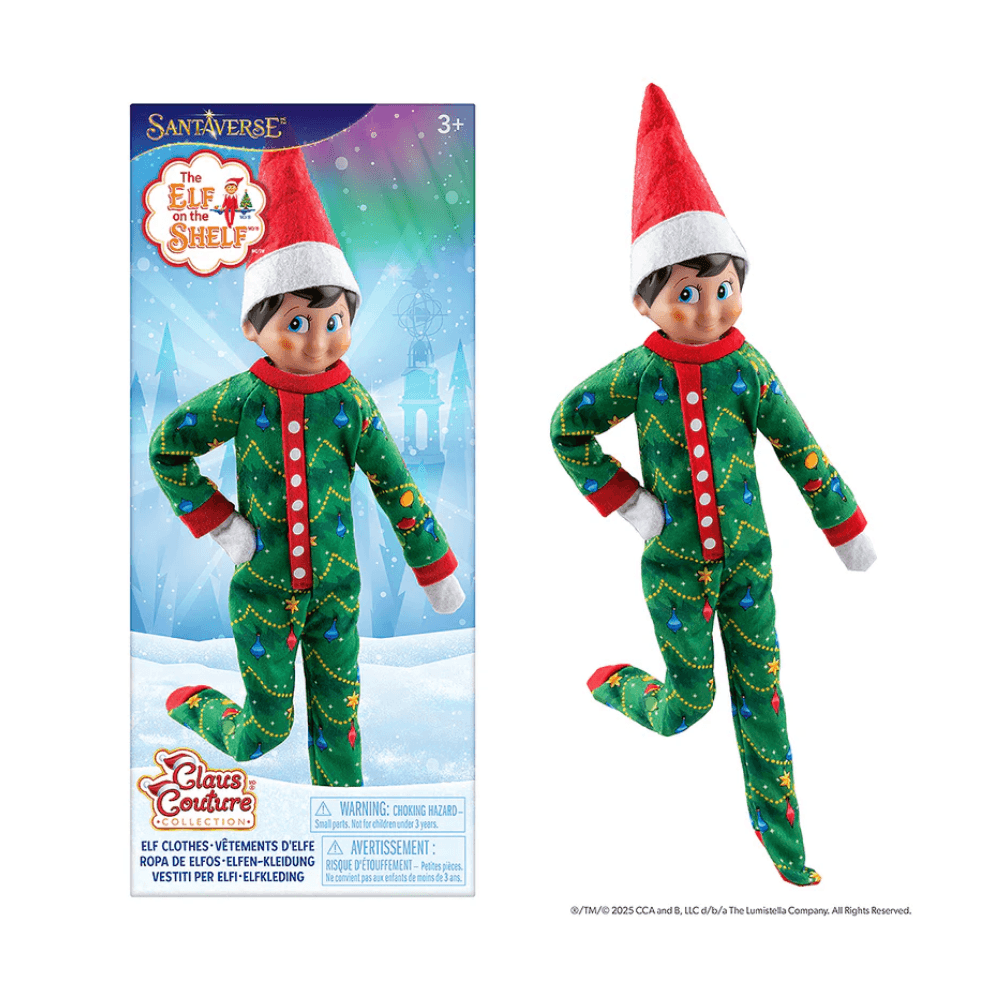 Pijama Buenas Noches Luz Claus Couture Brillante Elf in the shelf®