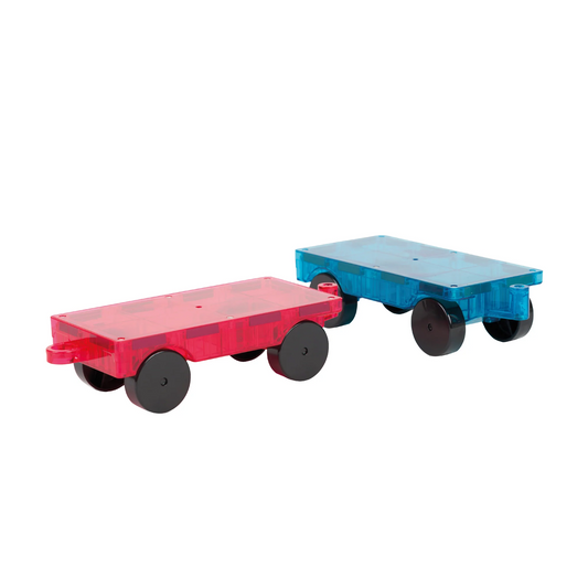 Set 2 Carros Magnéticos Imanix (Azul y Rojo)