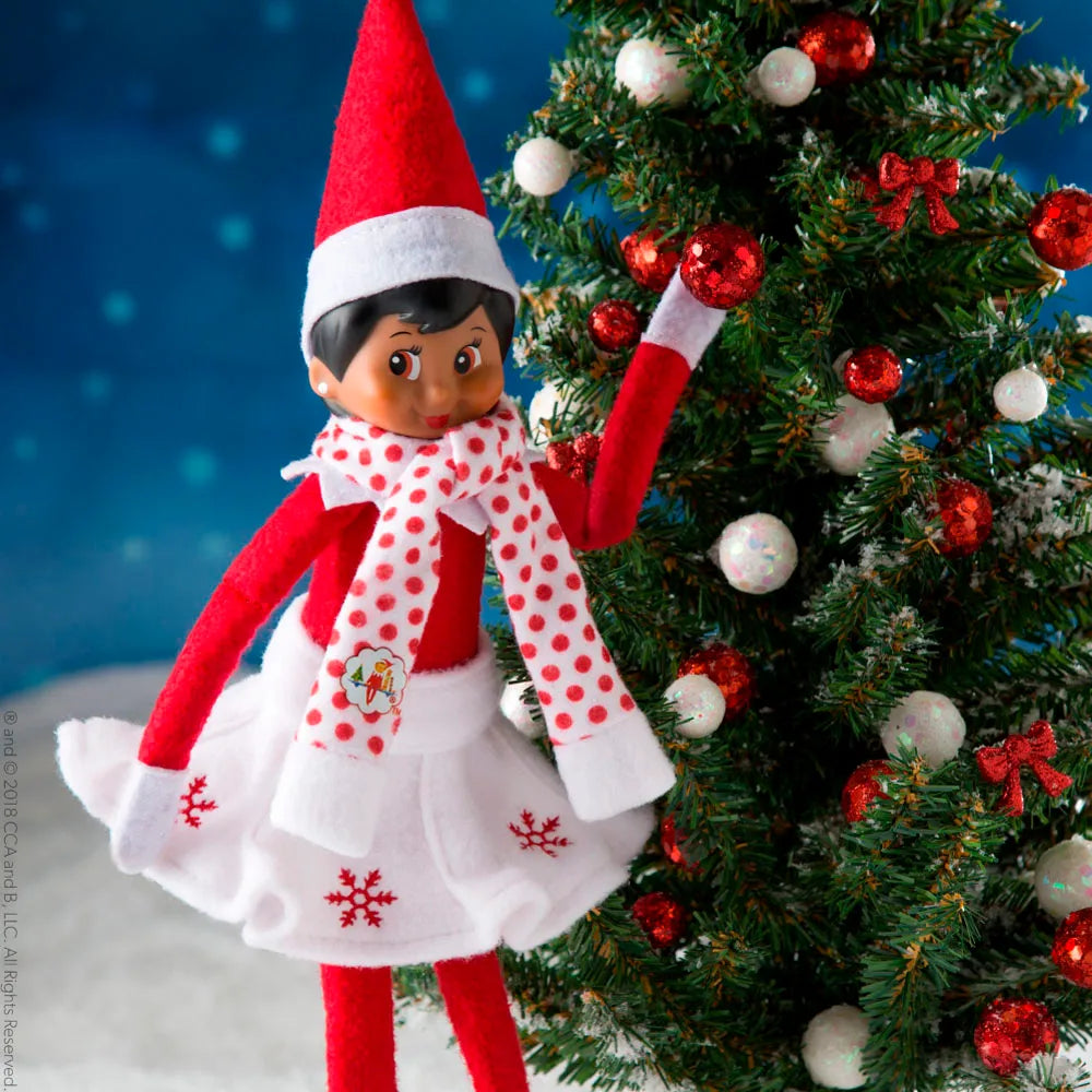 Falda Copo de Nieve y Bufanda Claus Couture Elf on the shelf®