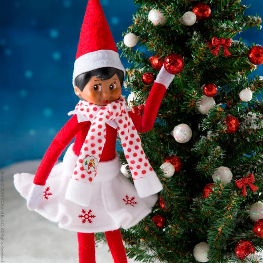 Falda Copo de Nieve y Bufanda Claus Couture Elf on the shelf®